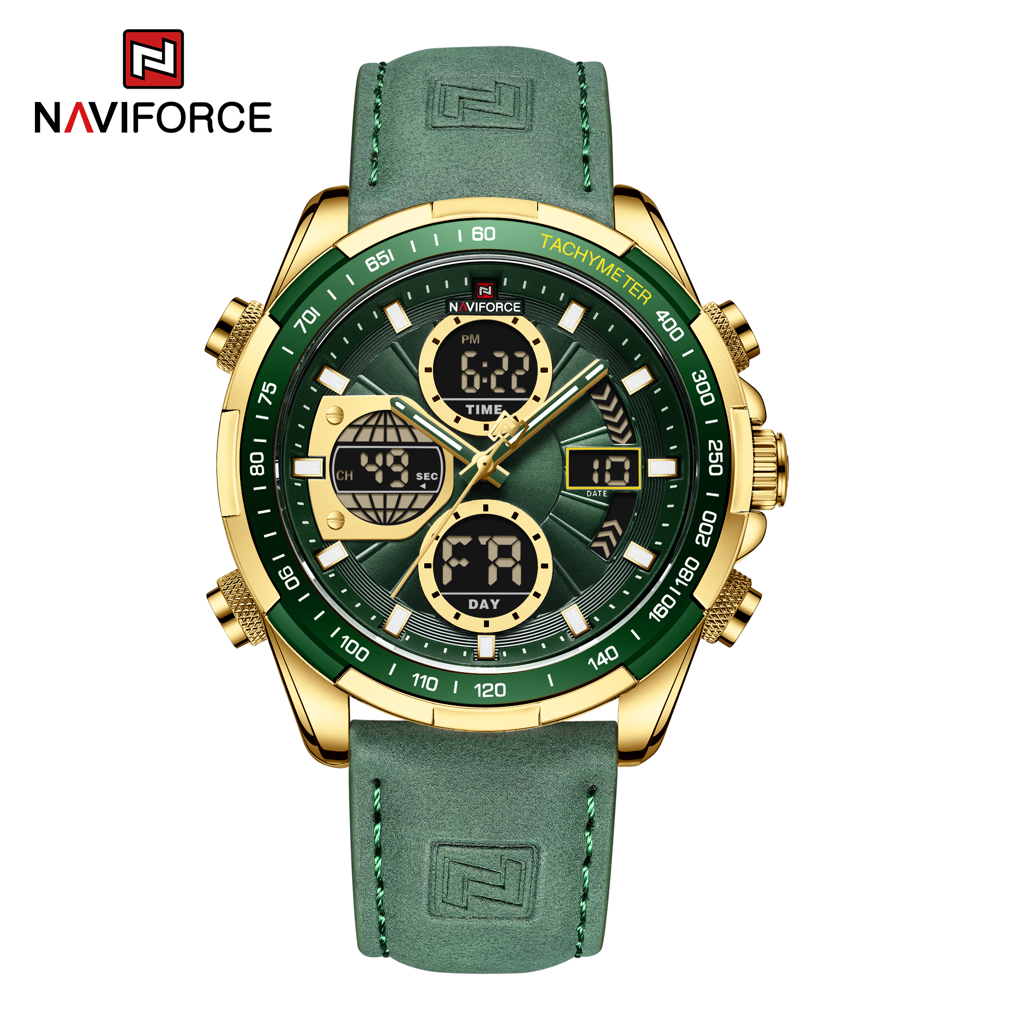 ساعت مچی مردانه نیوی فورس چرمی مدل Naviforce 9197